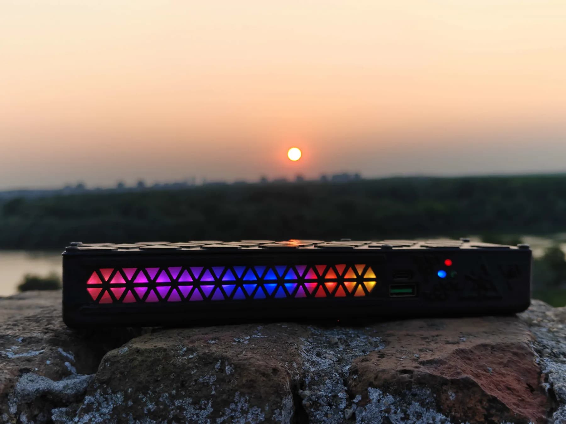 Idle palette at sunset, Belgrade